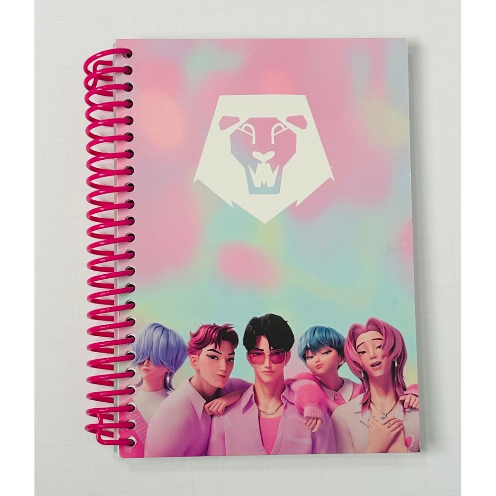 Netflix K-Pop Demon Hunters A5 Spiral‎ Notebook Saja Boys Pink Pastel Journal